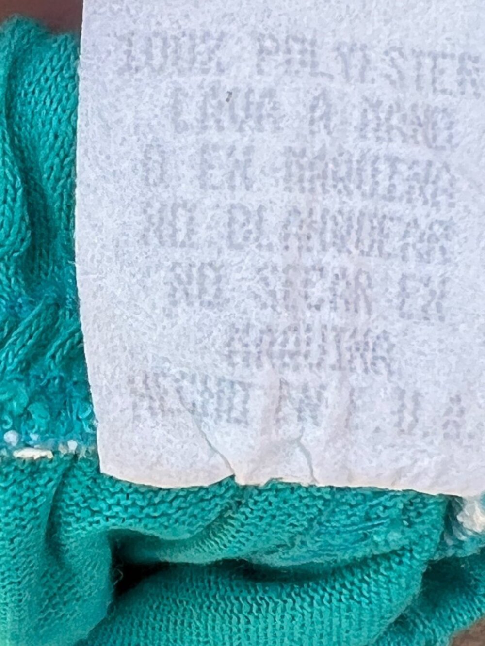 Women's Size 14 Skirt Turquoise Tiered Peasant Cotton Knit Waist 39.5" L Boho - Picture 4 of 8